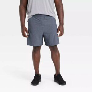 All In Motion Men's Everyday Shorts 8" Woven Dark Blue XXL NEW WITH TAGS